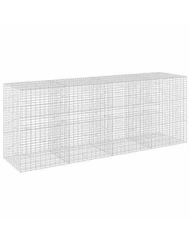 Gabione con Filo da 5 mm e Rete da 5x10 cm 400x100x150 cm