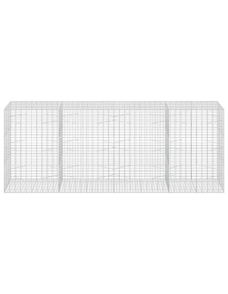 Gabione con Filo da 5 mm e Rete da 5x10 cm 400x100x150 cm