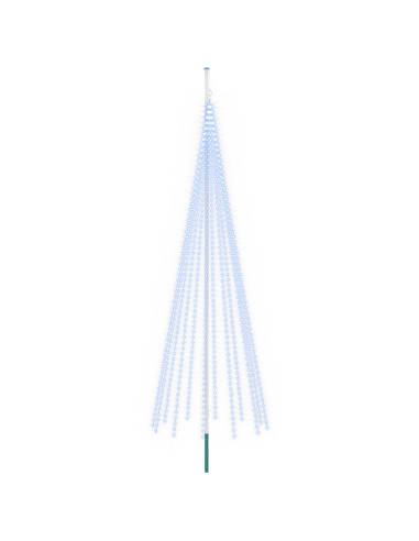Luci per albero di Natale con picchetti e asta per bandiera