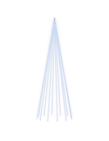 Luci per albero di Natale con picchetti e asta per bandiera