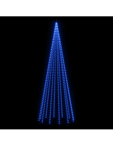 Luci per albero di Natale con picchetti e asta per bandiera
