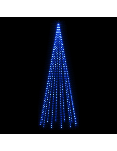Luci per albero di Natale con picchetti e asta per bandiera