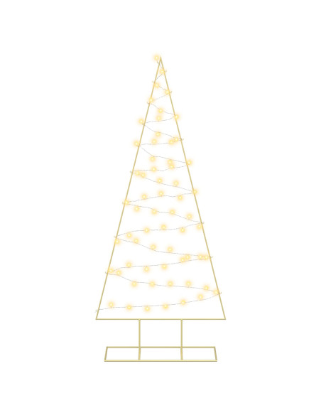 Albero di Natale in metallo con LED KUOPIO 180 cm Bianco caldo