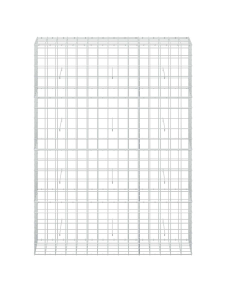 Gabione con filo da 5 mm e rete 10x10 cm 150x50x200 cm