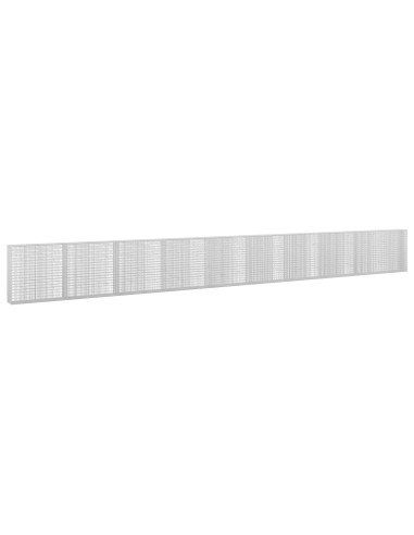 Gabione con Filo da 5 mm e Rete da 5x2,5 cm 950x30x100 cm