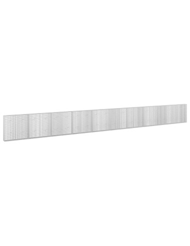 Gabione con Filo da 5 mm e Rete da 5x2,5 cm 1000x20x100 cm