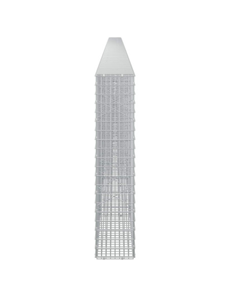 Gabione con Filo da 5 mm e Rete da 5x2,5 cm 1000x20x100 cm