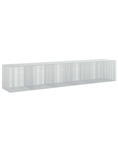 Gabione con Filo da 5 mm e Rete da 5x2,5 cm 550x100x100 cm