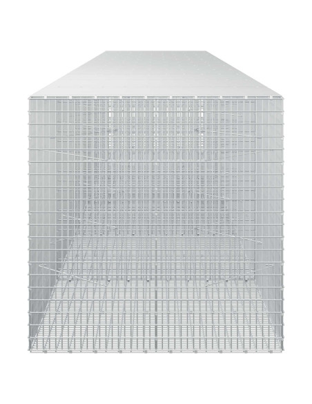 Gabione con Filo da 5 mm e Rete da 5x2,5 cm 550x100x100 cm