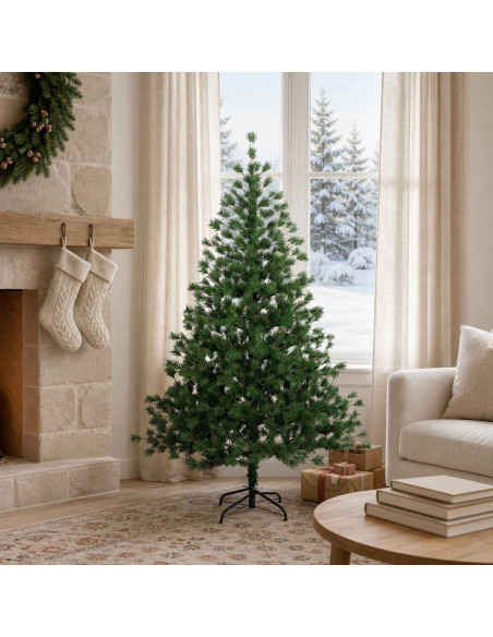 Albero di Natale Artificiale con Rami Pieghevoli 150 cm