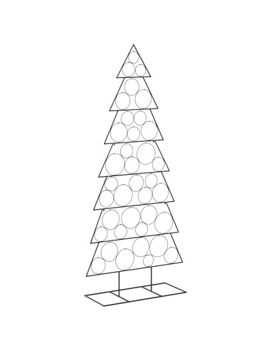 Albero di Natale in metallo con supporto KUOPIO 210 cm Acciaio