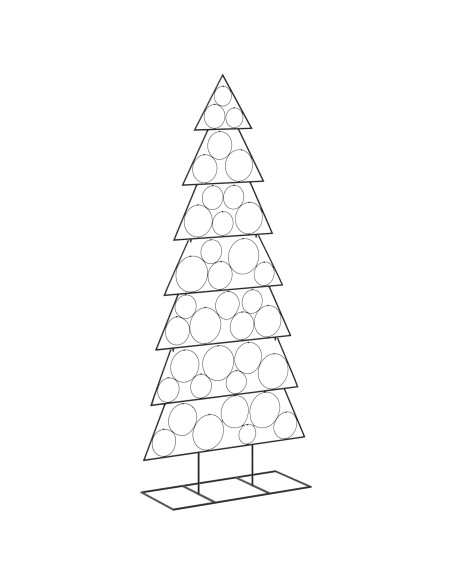 Albero di Natale in metallo con supporto KUOPIO 210 cm Acciaio