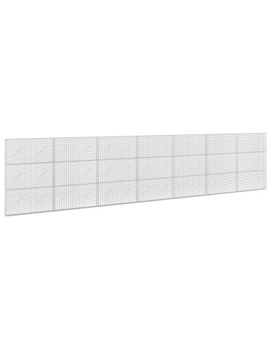 Gabione con Filo da 5 mm e Rete da 5x2,5 cm 700x10x150 cm