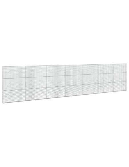 Gabione con Filo da 5 mm e Rete da 5x2,5 cm 700x10x150 cm