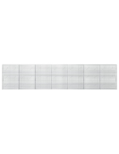 Gabione con Filo da 5 mm e Rete da 5x2,5 cm 700x10x150 cm