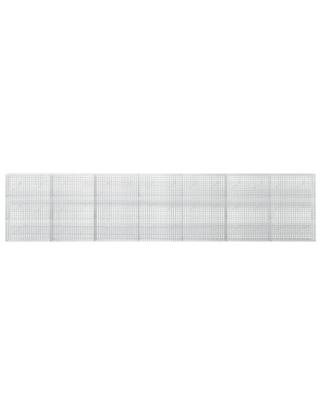 Gabione con Filo da 5 mm e Rete da 5x2,5 cm 700x10x150 cm