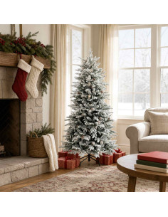 Albero di Natale Artificiale con Rami Pieghevoli 120 cm