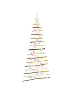 Albero di Natale appeso 150 cm 80 LED Multicolore 2