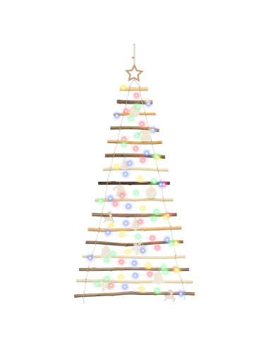 Albero di Natale appeso 150 cm 80 LED Multicolore