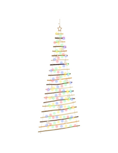 Albero di Natale appeso 210 cm 130 LED Multicolore