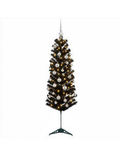 Albero di Natale Artificiale Slim con Palline 120 cm 150 LED 2