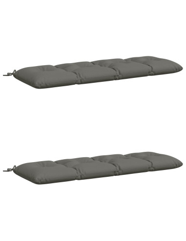 Cuscini per Panchina VIANEN 2 pz 100% Poliestere Grigio