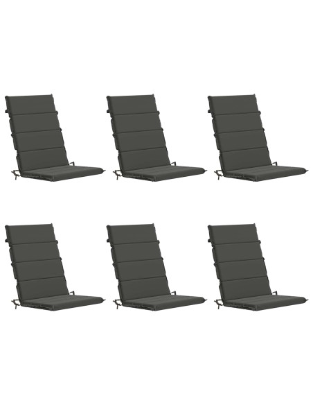 Cuscino per sedia a schienale alto GEMERT 6 pz 100% Poliestere