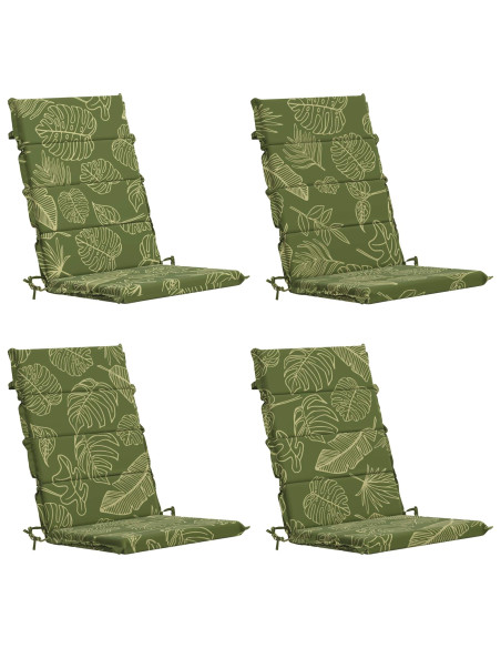 Cuscino per sedia a schienale alto GEMERT 4 pz 100% Poliestere