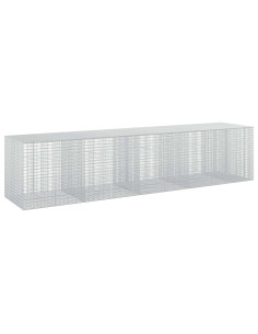Gabione con Filo da 5 mm e Rete da 5x2,5 cm 450x100x100 cm 2
