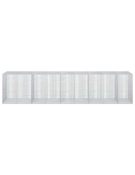 Gabione con Filo da 5 mm e Rete da 5x2,5 cm 450x100x100 cm