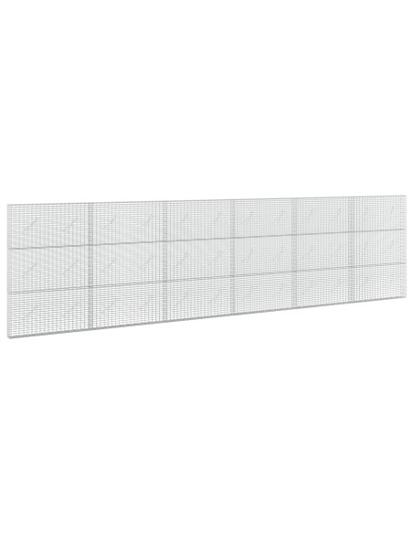 Gabione con Filo da 5 mm e Rete da 5x2,5 cm 600x10x150 cm