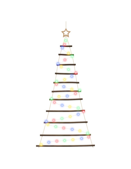 Albero di Natale appeso 150 cm 80 LED Multicolore