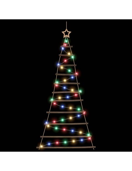Albero di Natale appeso 150 cm 80 LED Multicolore