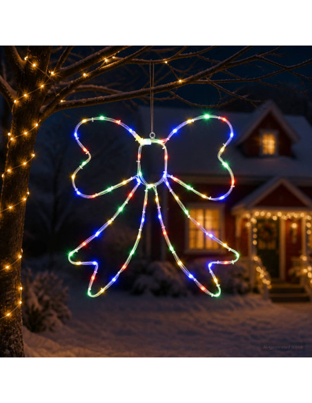 Fiocco di Natale luminoso LED LOVIISA 70 LED Multicolore