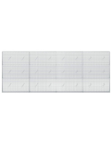 Gabione con Filo da 5 mm e Rete da 5x2,5 cm 400x20x150 cm