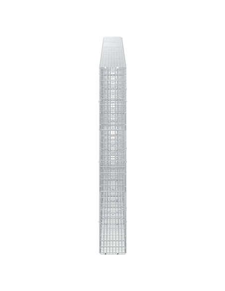 Gabione con Filo da 5 mm e Rete da 5x2,5 cm 400x20x150 cm