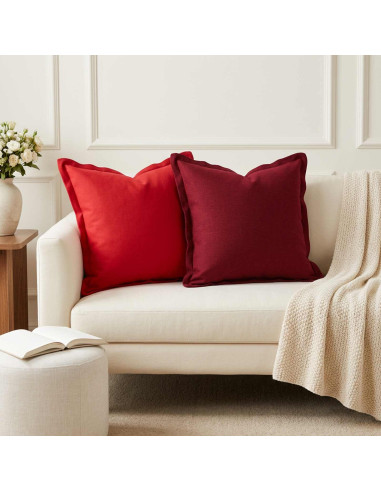 Cuscino con cuscino HOUTEN 6 pz Rosso Lino