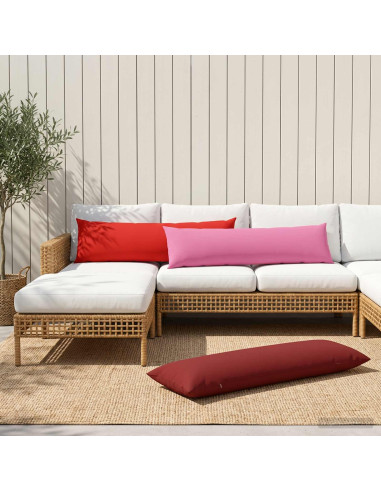 Cuscino con cuscino HEERLEN 2 pz Rosa Poliestere