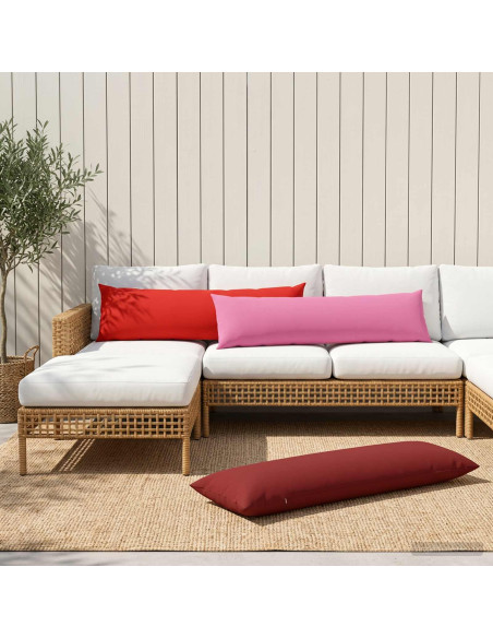 Cuscino con cuscino HEERLEN 2 pz Rosa Poliestere