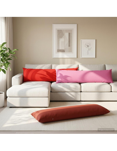 Cuscino con cuscino HEERLEN 2 pz Rosa Poliestere