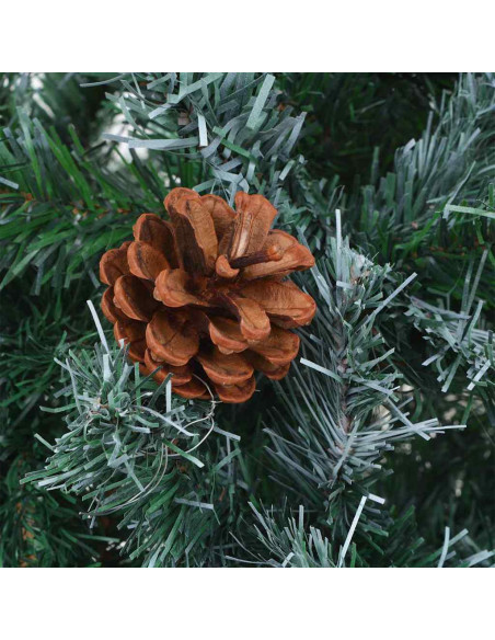 Albero di Natale artificiale Verde 210 cm PVC e Acciaio