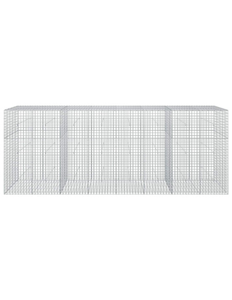 Gabione con filo da 5 mm e rete da 5x5 cm 400x50x150 cm