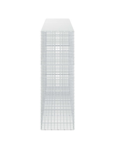Gabione con filo da 5 mm e rete da 5x5 cm 400x50x150 cm