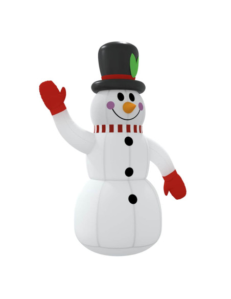 Pupazzo di Neve Gonfiabile con LED 240 cm
