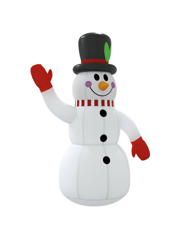 Pupazzo di neve gonfiabile con LED 120 cm