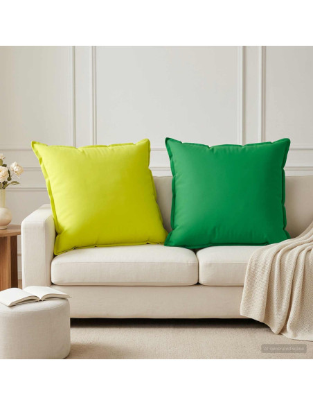Cuscino 2 pz HOUTEN Verde 80 x 80 cm Poliestere