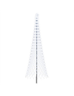 Albero di Natale LED 400 cm 450 LED Bianco freddo Ferro Nero 2