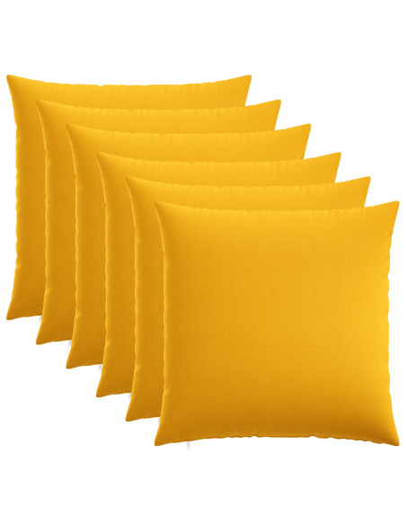 Federa 6 pz HEERLEN Giallo Chiaro 80 x 80 cm Tessuto