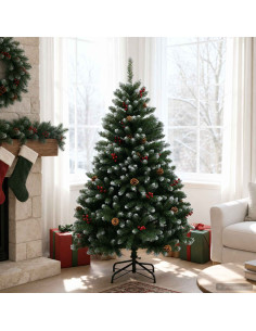 Albero di Natale Artificiale con Rami Pieghevoli 150 cm PVC