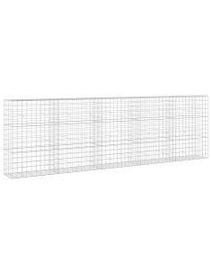 Gabione con filo da 5 mm e rete 10x10 cm 500x50x150 cm 2